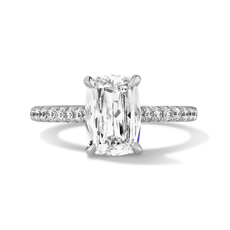 Classic Pave Hidden Halo Engagement Ring