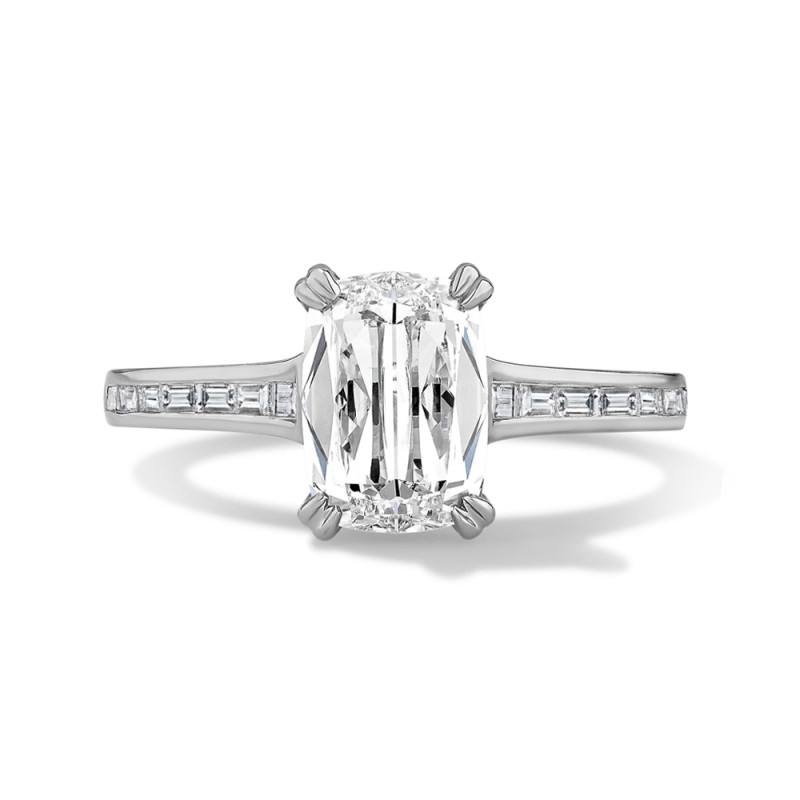 Channel Set Baguette Engagement Ring