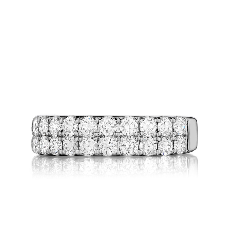 Double Row Pave Diamond Band