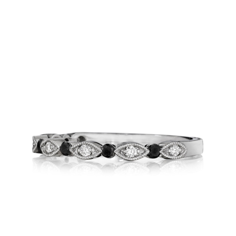 Delicate Diamond Band with Round & Marquise Detailing