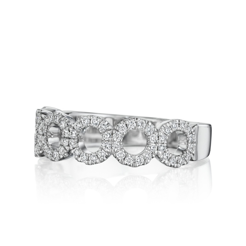 Circle Band with Round Brilliant Diamonds