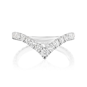 Deep V Diamond Band