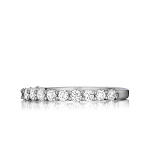 Round Brilliant Diamond Prong Set Band