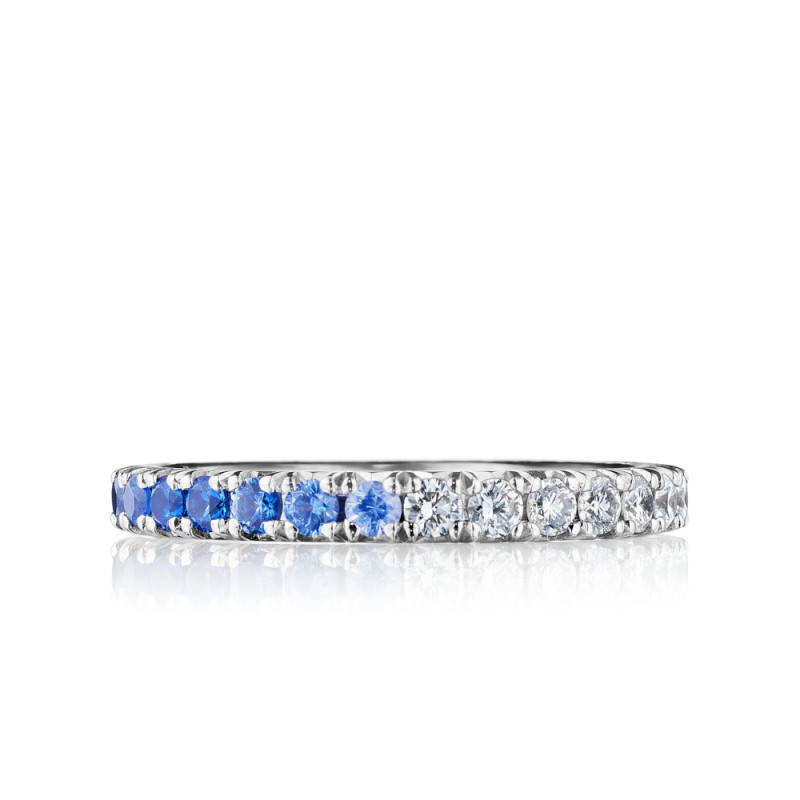 Blue Ombre Sapphire & Diamond Classic Band